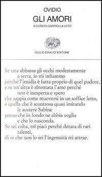 Gli amori - P. Nasone Ovidio - Libro Einaudi 1997, Collezione di poesia | Libraccio.it