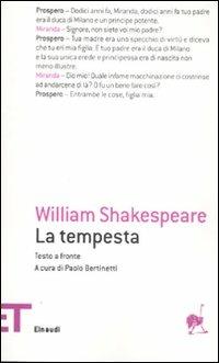 La tempesta. Testo inglese a fronte - William Shakespeare - Libro Einaudi 2012, Einaudi tascabili. Teatro | Libraccio.it