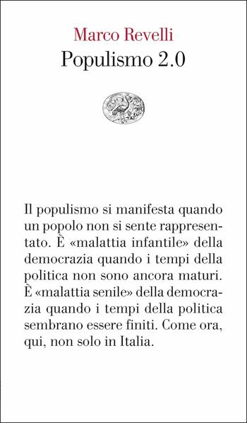 Populismo 2.0 - Marco Revelli - Libro Einaudi 2017, Vele | Libraccio.it