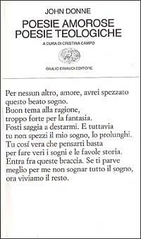 Poesie amorose. Poesie teologiche - John Donne - Libro Einaudi 1997, Collezione di poesia | Libraccio.it