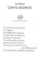 Carte segrete - Scipione - Libro Einaudi 1997, Collezione di poesia | Libraccio.it