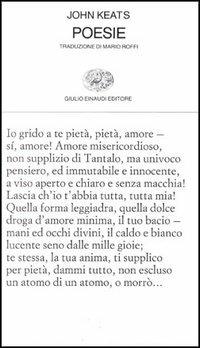 Poesie - John Keats - Libro Einaudi 1997, Collezione di poesia | Libraccio.it