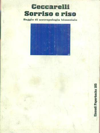 Sorriso e riso - Fabio Ceccarelli - Libro Einaudi 1997, Einaudi Paperbacks e Readers | Libraccio.it
