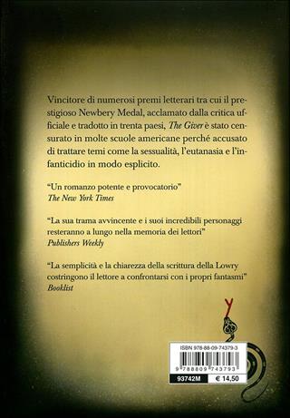 The giver - Lois Lowry - Libro Giunti Editore 2010, Y | Libraccio.it