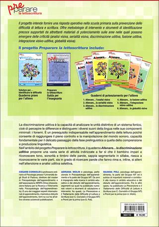 Allenare... la discriminazione udutiva. Quaderno per l'allievo. Per la Scuola elemenatre. Con CD-ROM - Cesare Cornoldi, Adriana Molin, Silvana Poli - Libro Giunti Scuola 2011, Prerequisiti | Libraccio.it