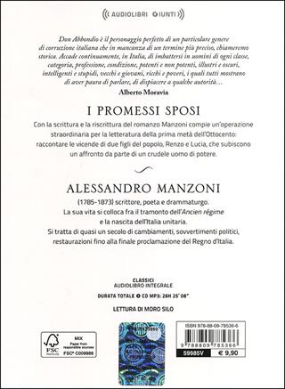 I promessi sposi letto da Moro Silo. Audiolibro. CD Audio formato MP3 - Alessandro Manzoni - Libro Giunti Editore 2013, Audiolibri | Libraccio.it