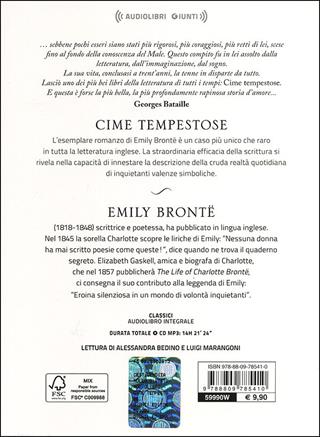 Cime tempestose letto da Alessandra Bedino e Luigi Marangoni. Audiolibro. CD Audio formato MP3 - Emily Brontë - Libro Giunti Editore 2013, Audiolibri | Libraccio.it