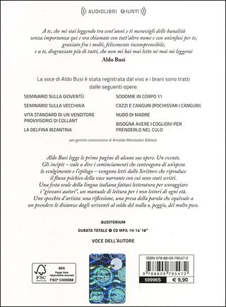 Incipit. Audiolibro. CD Audio formato MP3 - Aldo Busi - Libro Giunti Editore 2013, Audiolibri | Libraccio.it