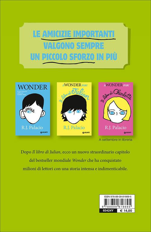 Il libro di Christopher. A Wonder story - R. J. Palacio - Libro Giunti  Editore 2016, Biblioteca Junior