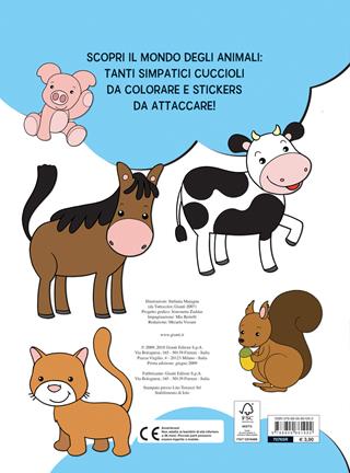 Colora e gioca con i cuccioli. Con adesivi  - Libro Giunti Editore 2018, Coloring | Libraccio.it