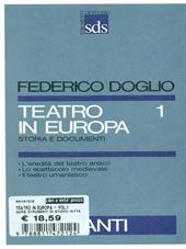 Teatro in Europa. Vol. 1
