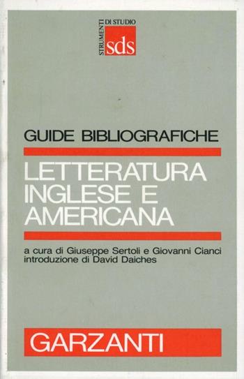 Letteratura inglese e americana  - Libro Garzanti 1989, Strumenti di studio. Guide bibliograf. | Libraccio.it