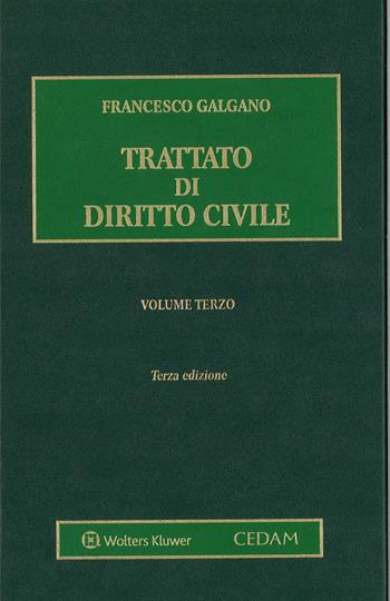 Trattato di diritto civile. Vol. 3 - Francesco Galgano - Libro CEDAM 2014 | Libraccio.it