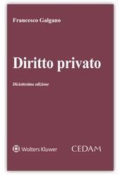 Diritto privato - Francesco Galgano - Libro CEDAM 2019 | Libraccio.it
