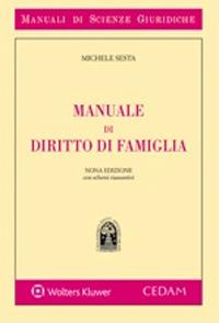 Manuale di diritto di famiglia - Michele Sesta - Libro CEDAM 2021, Manuali di scienze giuridiche | Libraccio.it
