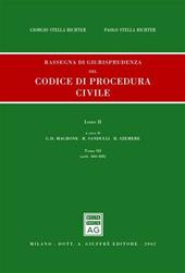 Rassegna di giurisprudenza del Codice di procedura civile. Aggiornamento 1999-2001. Vol. 2\3: Artt. 360-408.