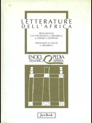 Letterature dell'Africa  - Libro Jaca Book 1994, Eta. Enciclopedia tematica aperta | Libraccio.it