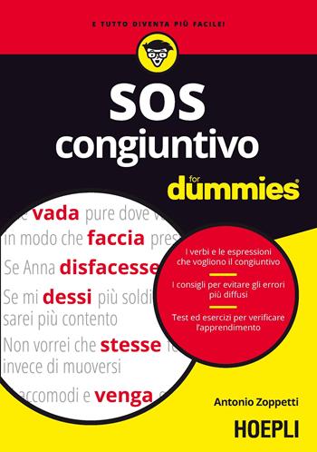 SOS congiuntivo For Dummies - Antonio Zoppetti - Libro Hoepli 2016, For Dummies | Libraccio.it