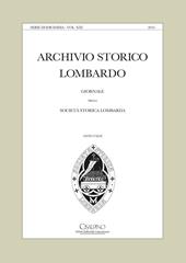 Archivio storico lombardo. Giornale della Società storica lombarda. Vol. 142