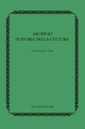 Archivio di storia della cultura (2023). Vol. 36