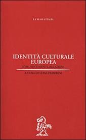Identità culturale europea. Idee, sentimenti, relazioni