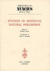 Studies in Medieval Natural Philosophy