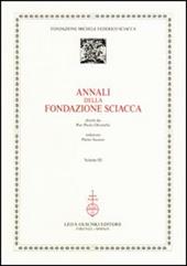 Annali della Fondazione Sciacca. Vol. 3