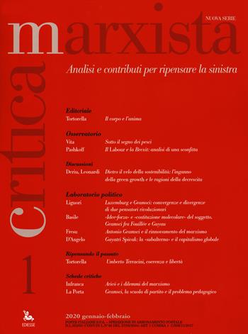 Critica marxista (2020). Vol. 1  - Libro Futura 2020 | Libraccio.it