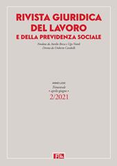 Rivista giuridica del lavoro e della previdenza sociale (2021). Vol. 2