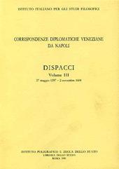 Corrispondenze diplomatiche veneziane da Napoli: dispacci. Vol. 3