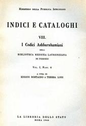 I codici ashburnhamiani della Biblioteca mediceo-laurenziana di Firenze