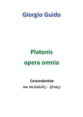 Platonis opera omnia. Concordantiae. Vol. 7