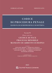 Codice di procedura penale. Rassegna di giurisprudenza e di dottrina. Vol. 6: Parte Speciale. Giudice di pace. Processo minorile. Mandato di arresto europeo.