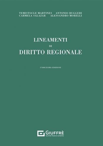 Lineamenti di diritto regionale - Temistocle Martines, Alessandro Morelli, Antonio Ruggeri - Libro Giuffrè 2022 | Libraccio.it