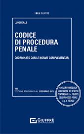 Codice di procedura penale coordinato con le norme complementari