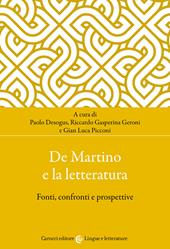 De Martino e la letteratura. Fonti, confronti e prospettive