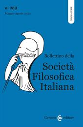 Bollettino della società filosofica italiana. Nuova serie (2023). Vol. 2