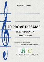   20 prove d'esame. Per strumenti a percussione
