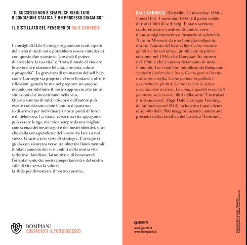 Come migliorare la tua autostima per una vita appagante - Dale Carnegie -  Libro Bompiani 2022, Tascabili