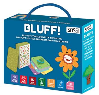 Bluff! The garden. Card Games. Ediz. a colori. Con 44 Carte. Con 40 Adesivi - Valentina Bonaguro - Libro Sassi 2023, Sassi junior | Libraccio.it