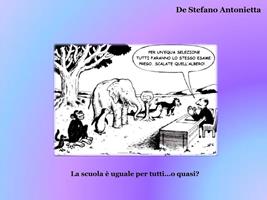   La scuola è uguale per tutti... o quasi?