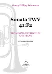 Sonata TWV 41:F2. Trombone/Euphonium and piano. Spartito