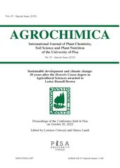Agrochimica (2022). Vol. 67: Special issue