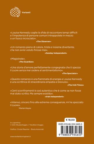 Certi sconfinamenti - Louise Kennedy - Libro Bollati Boringhieri 2022, Varianti | Libraccio.it