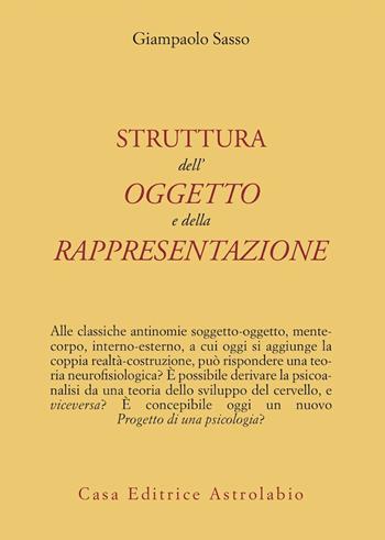La struttura dell'oggetto e della rappresentazione - Gianpaolo Sasso - Libro Astrolabio Ubaldini 1999, Psiche e coscienza | Libraccio.it