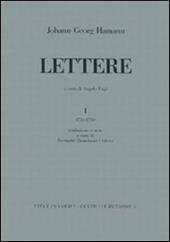 Lettere. Vol. 1: (1751-1759).
