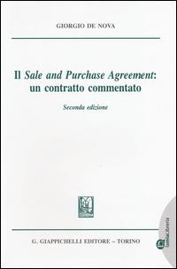 Il «sale and purchase agreement»: un contratto commentato - Giorgio De Nova - Libro Giappichelli 2015 | Libraccio.it