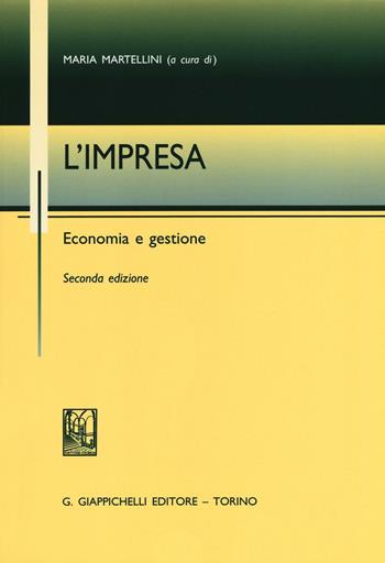 L' impresa. Economia e gestione  - Libro Giappichelli 2006 | Libraccio.it