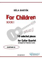   For Children by Bartok - Guitar Quartet (GTR.2)