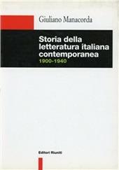 Storia della letteratura italiana contemporanea (1900-1940)